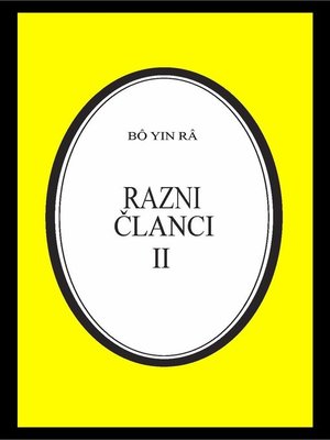 cover image of Razni članci II